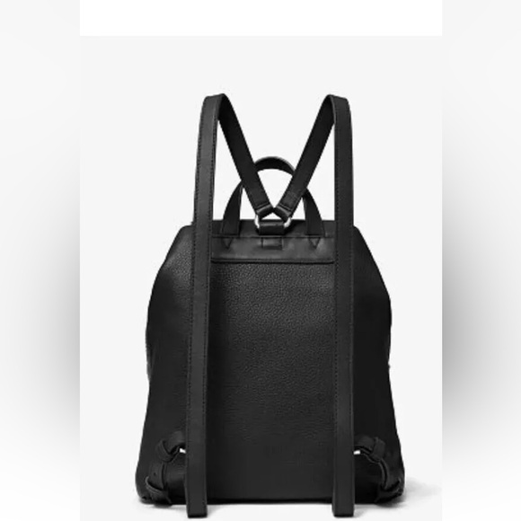 Michael Kors Raven Leather Black/Silver Backpack brand new - Picture 3 of 4